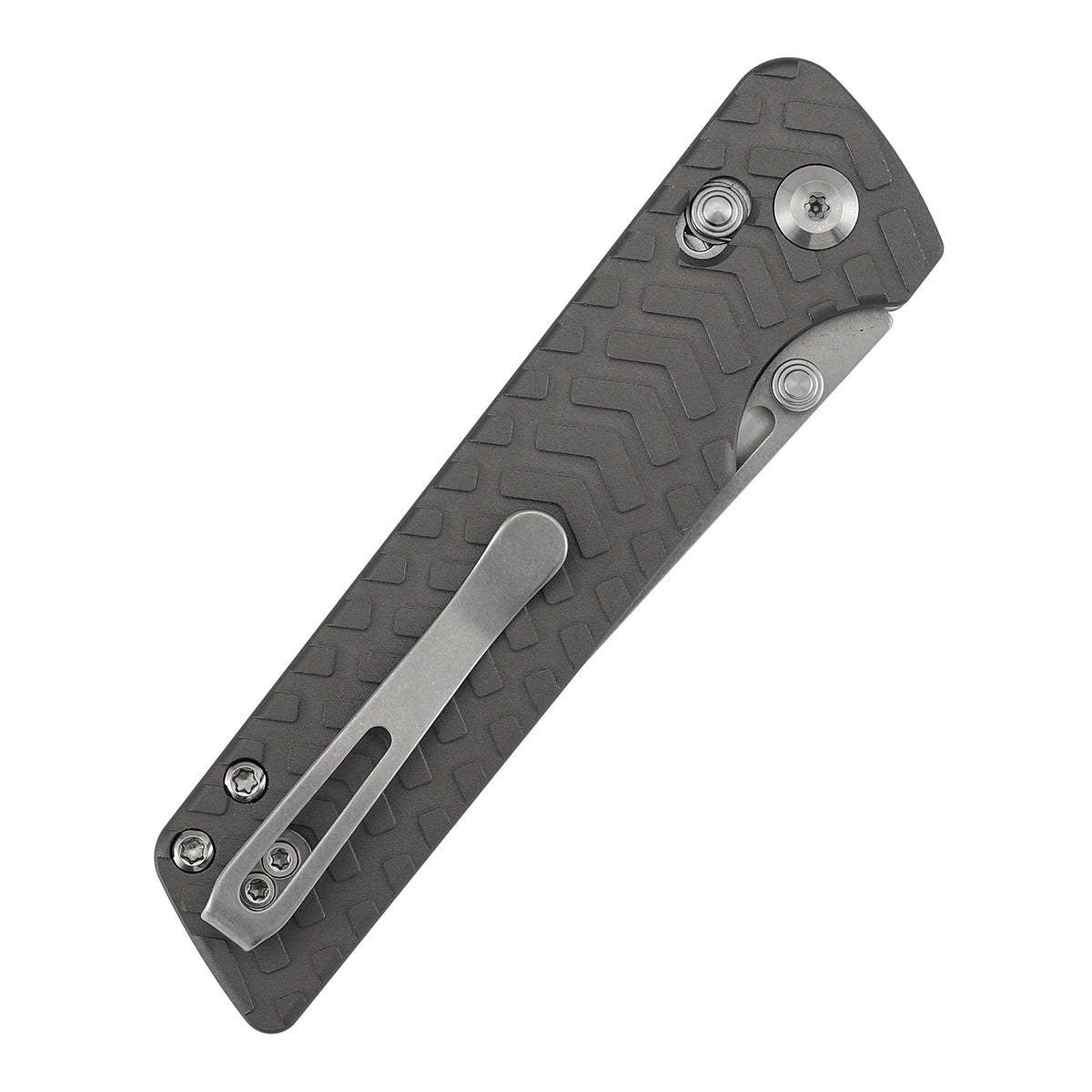Tenable Anomaly B2038V1 Stonewashed Nitro-V Blade Gray Aluminum Handle Crossbar Lock Folding Knife