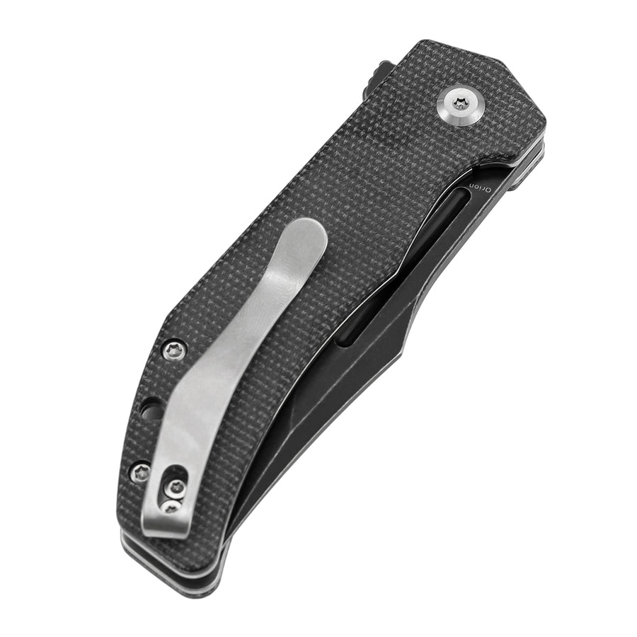 Tenable Orion B1089A4 14C28N Blade Black Micarta Handle Liner Lock Folding knife