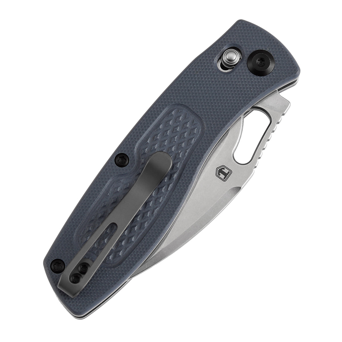 Tenable Heron B2124V6 Nitro V Blade Gray G10 Handle Crossbar Lock Folding Knife
