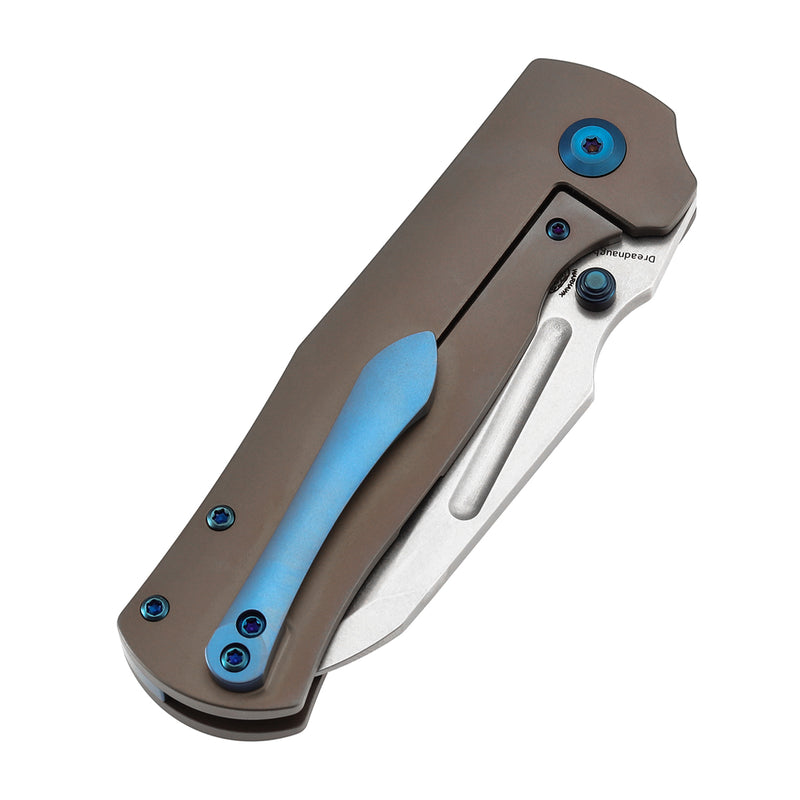 Kansept Dreadnaught K1082A3 CPM-S35VN Blade Titanium Handle Frame Lock Knife