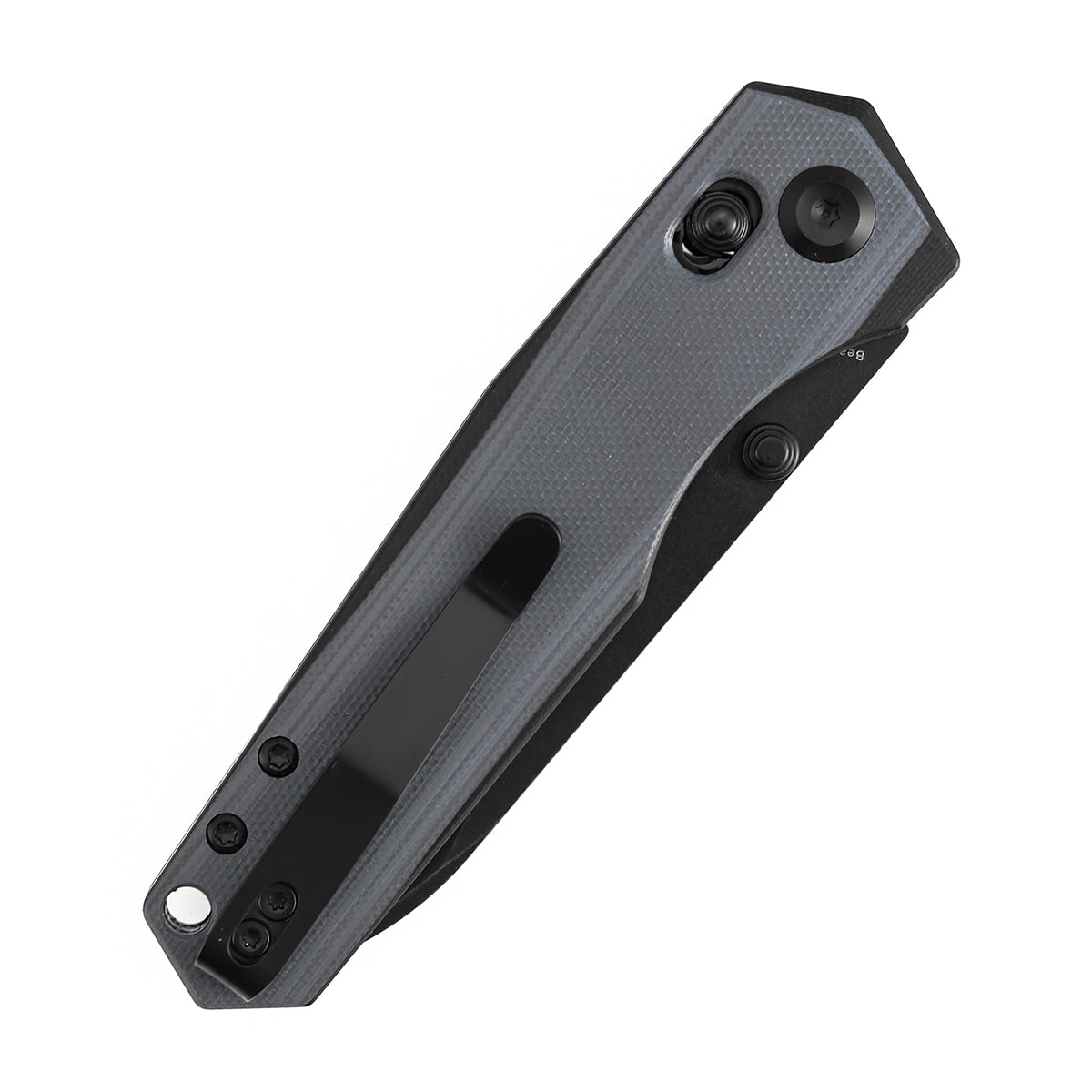 Tenable Beaver T1105V7 Blackwash Nitro-V Blade Gray and Black G10 Handle Crossbar Lock Folding Knife