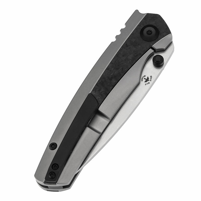 KANSEPT Raven K2109A2 CPM 20CV Blade Carbon Fiber Titanium Handle Frame Lock