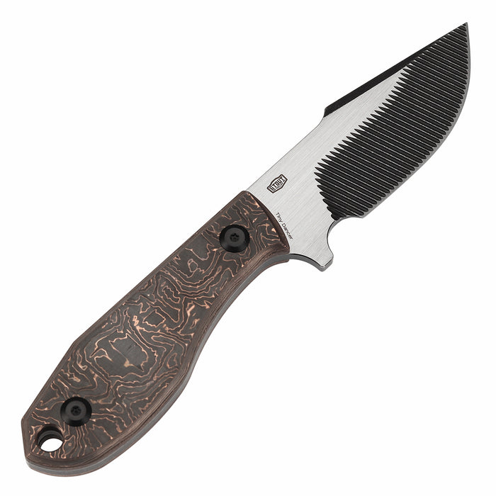 KANSEPT Tiny Dancer CPM S35VN K014A3 Copper Carbon Fiber Handle Fixed Blade