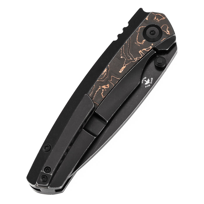 KANSEPT Raven K2109A3 CPM 20CV Blade Carbon Fiber Titanium Handle Frame Lock