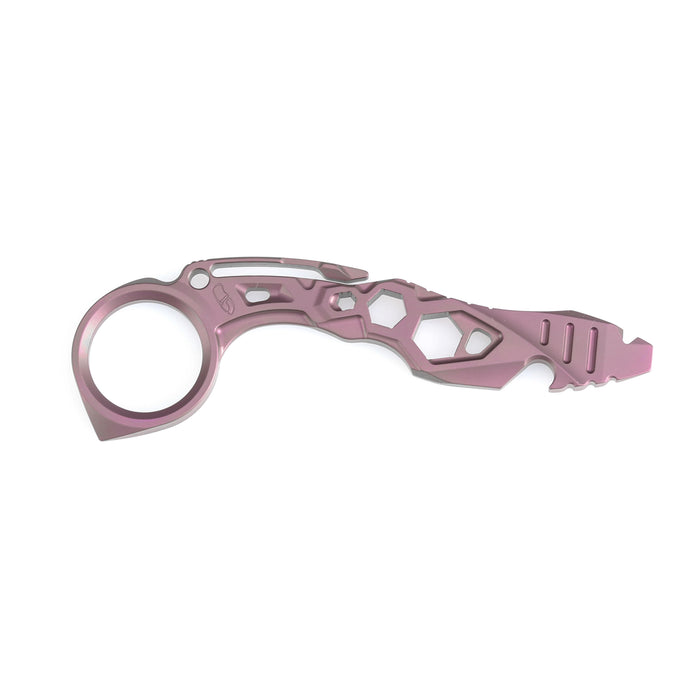 Kansept PryMate G008A3 Pink Anodized Titanium EDC Tool Prybar Bottle Opener