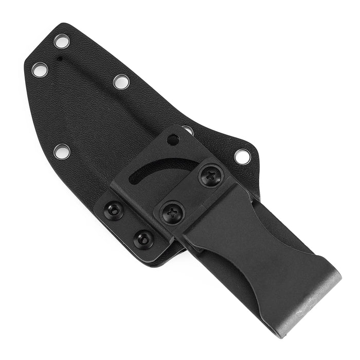 Kansept Niko G004A6 Fixed Knife Black D2 Blade Black Micarta Handle Kydex Sheath