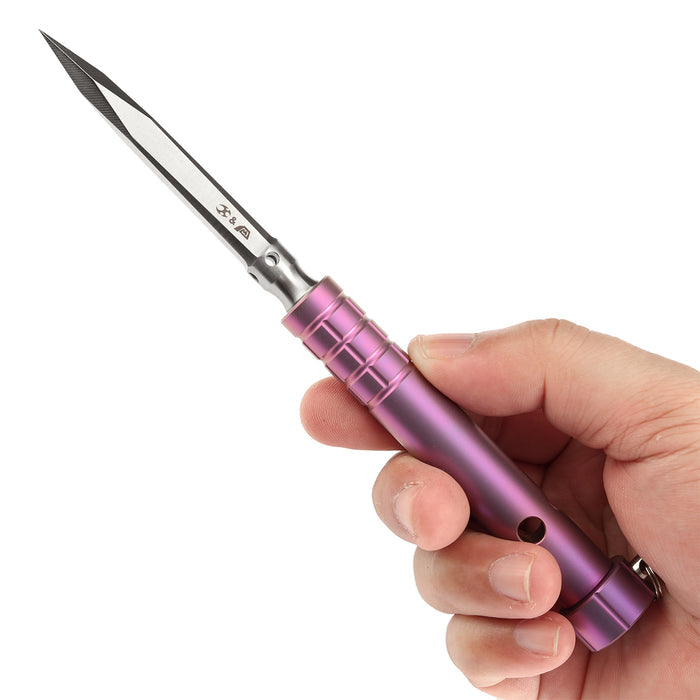 Kansept Stiletto G005A5 5CR13 Steel Purple Anodized Titanium EDC Tool Ice Pick