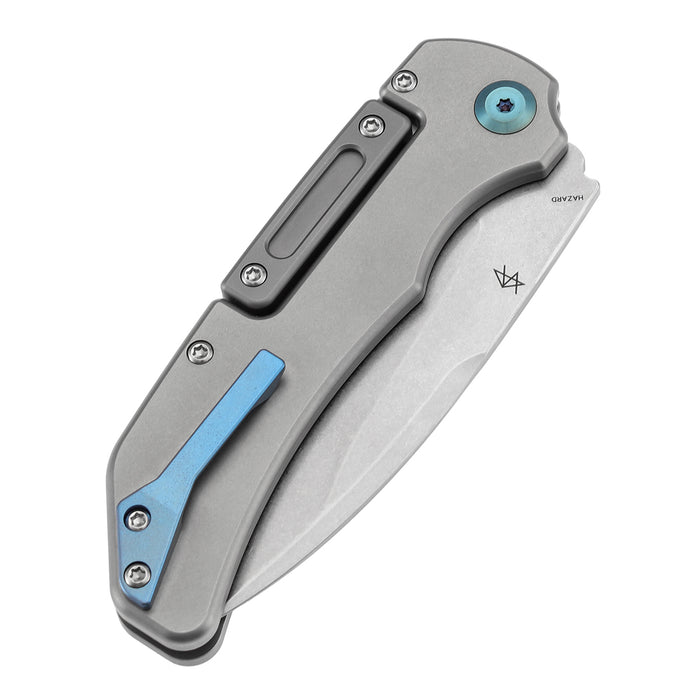 KANSEPT Hazard K1104H1 CPM-S35VN Blade Stonewashed Titanium Handle Bali Lock Knife