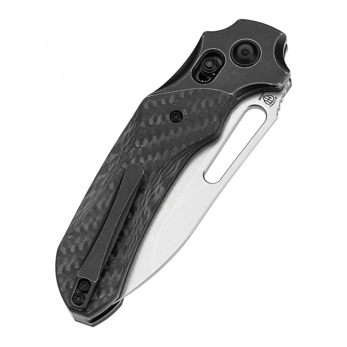KANSEPT Quasar K1099V2 CPM 20CV Blade Titanium with FatCarbon Handle Cross Bar Lock