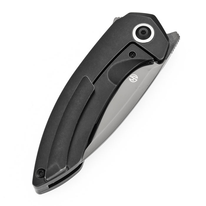 Kansept Knives ODD 21 K1077A6 CPM20CV Blade Titanium with Bronze Anodized Holes Handale Frame Lock