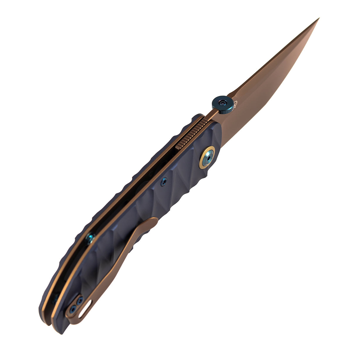 Tenable Tarkin B1078A2 Nitro-V Blade Blue Aluminum Handle Liner Lock Folding Knife