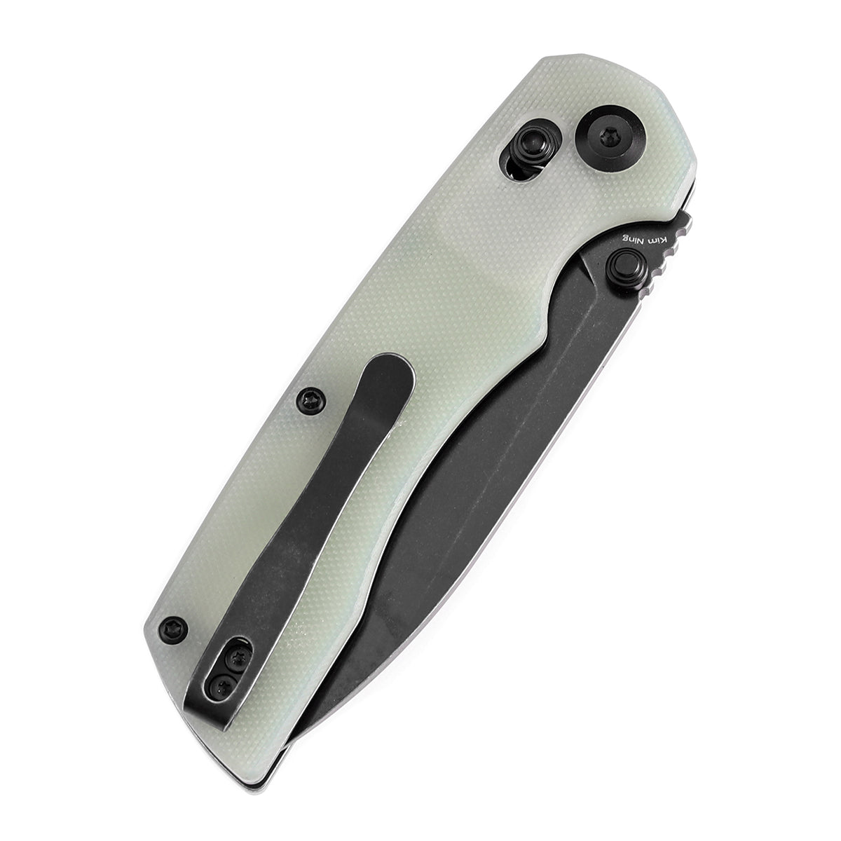 Tenable Kryo T1001V4 Blackwash 14C28N Blade Jade G10 Handle Crossbar Lock Folding Knife