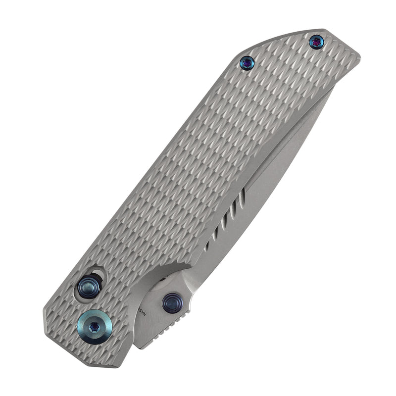 Kansept Eaglestrike K1095V4 CPM-S35VN Blade Titanium Handle Crossbar Lock Folding Knife