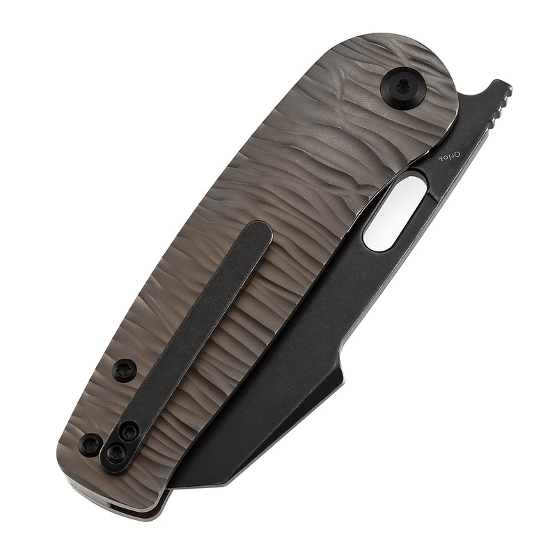 Kansept Orlok K2111A4 CPM-S35VN Blade Titanium Handle Nested Liner Lock Folding Knives