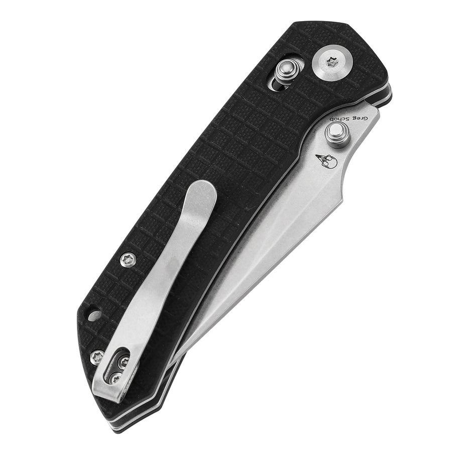 Tenable Knives Fenrir T1034V7 Nitro-V Blade Black G10 Handle Cross Bar Lock