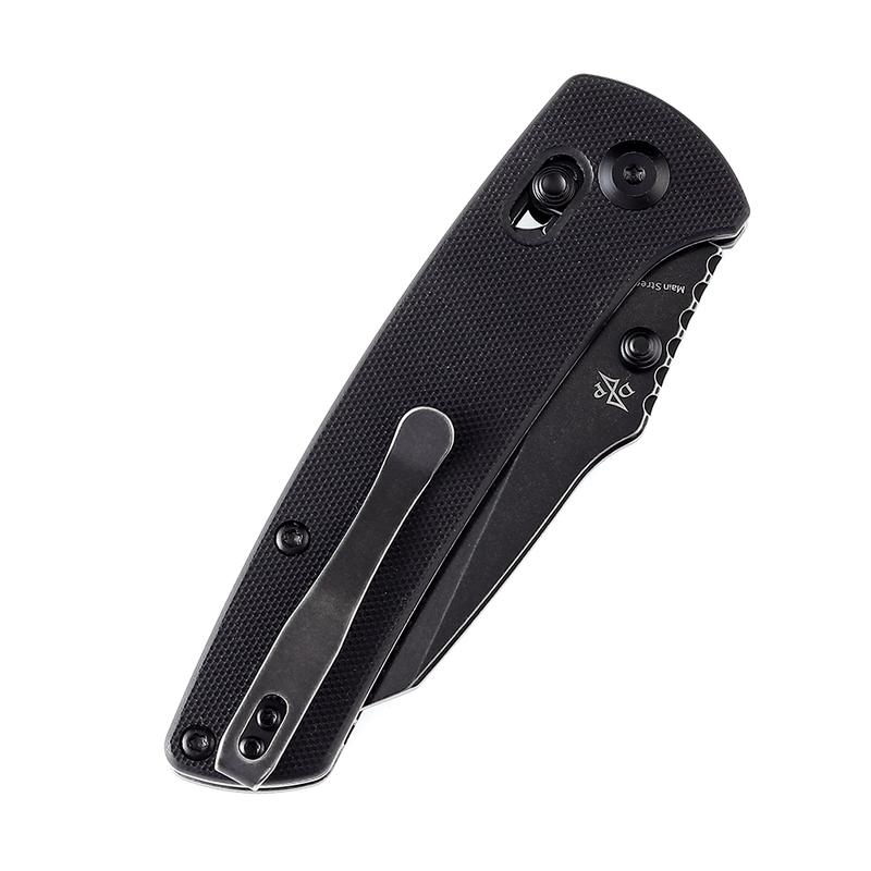 Kansept Main Street T1015V1 154CM Blade Black G10 Handle Crossbar Lock Folding Knife