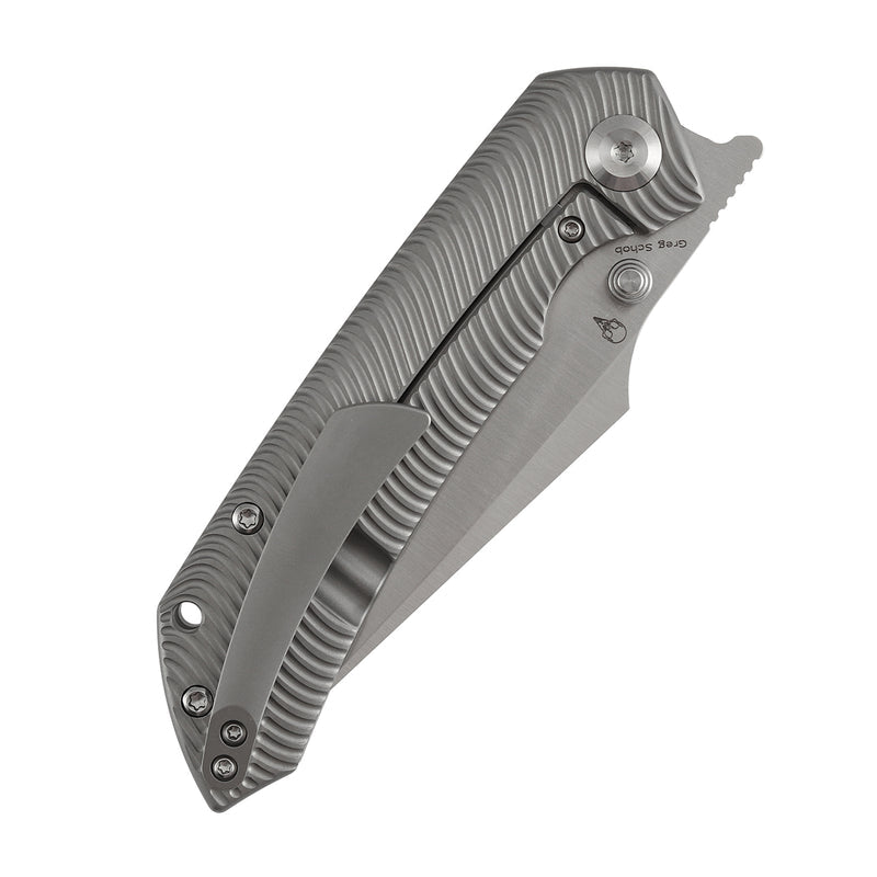 Kansept Fenrir K1034C1 CPM-S35VN Blade Titanium Handle Frame Lock Folding Knife