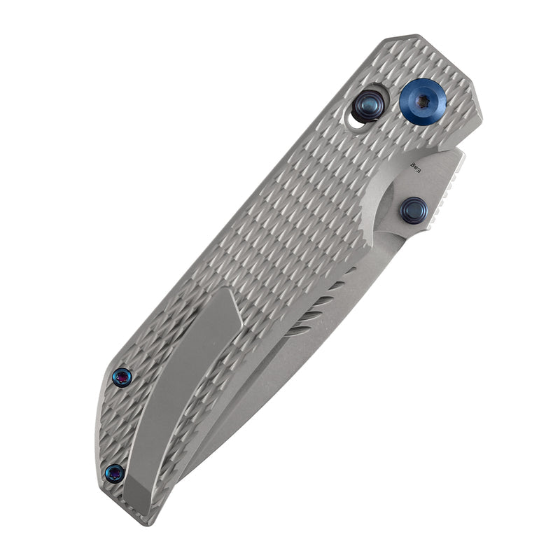 Kansept Eaglestrike K1095V4 CPM-S35VN Blade Titanium Handle Crossbar Lock Folding Knife