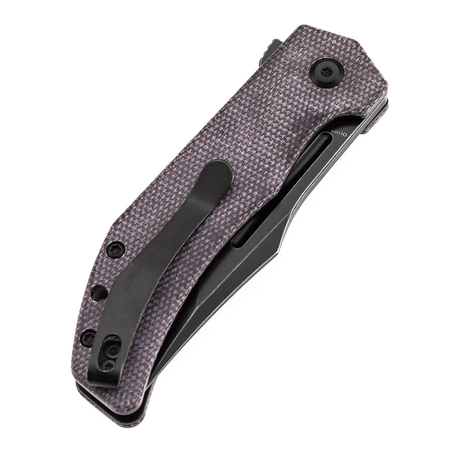 Tenable Orion B1089A2 14C28N Blade Purple Micarta Handle Liner Lock Folding knife