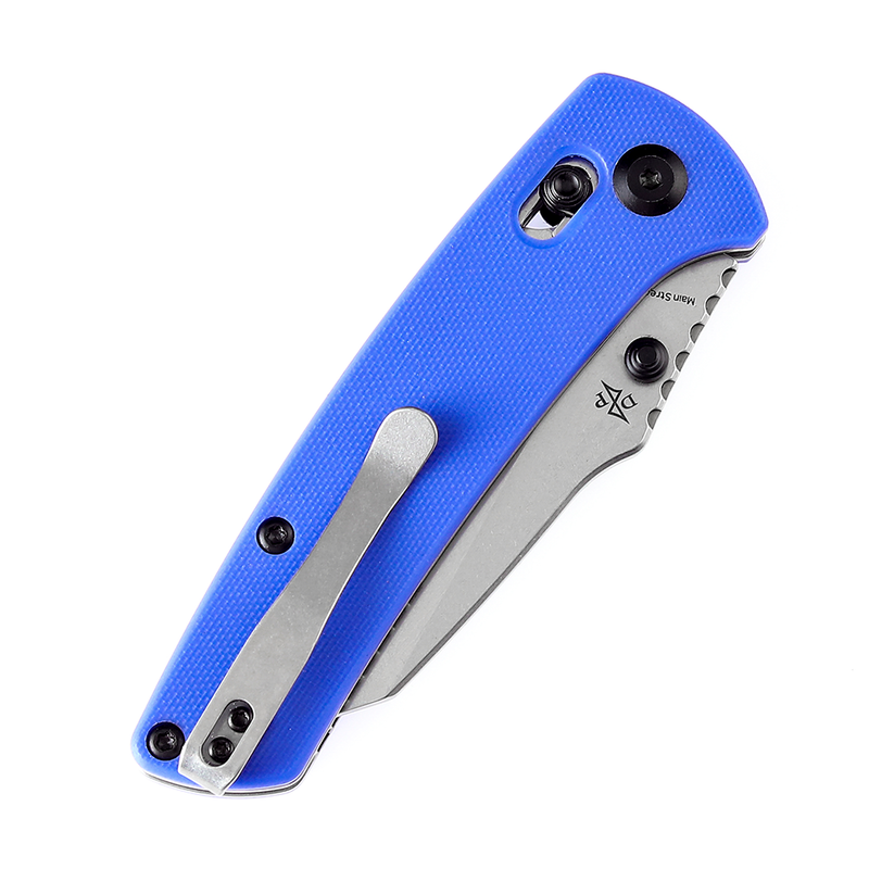 Kansept Main Street T1015V3 154CM Blade Blue G10 Handle Crossbar Lock Folding Knife