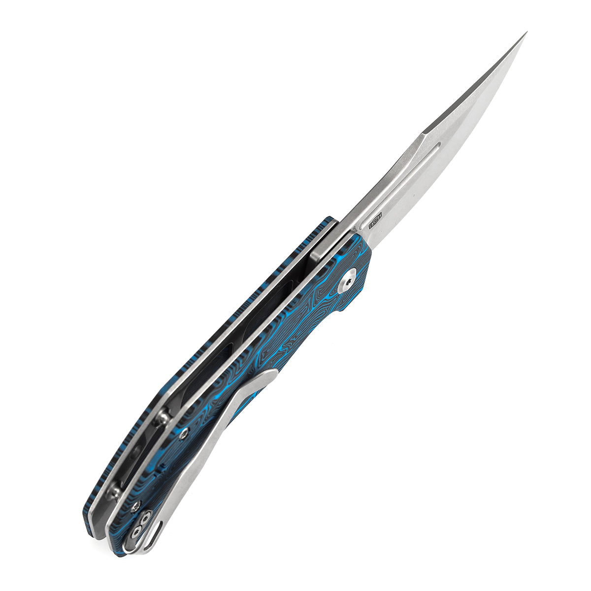 Tenable Orion B1089A1 Stonewashed 14C28N Blade Black & Red G-mascus Handle Liner Lock Folding Knife