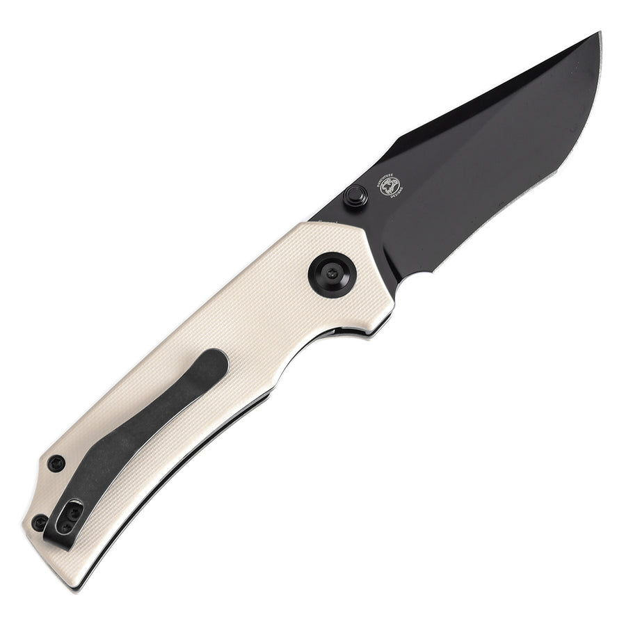 Tenable Fermi T1122A1 14C28N Blade White G10 Handle Liner Lock