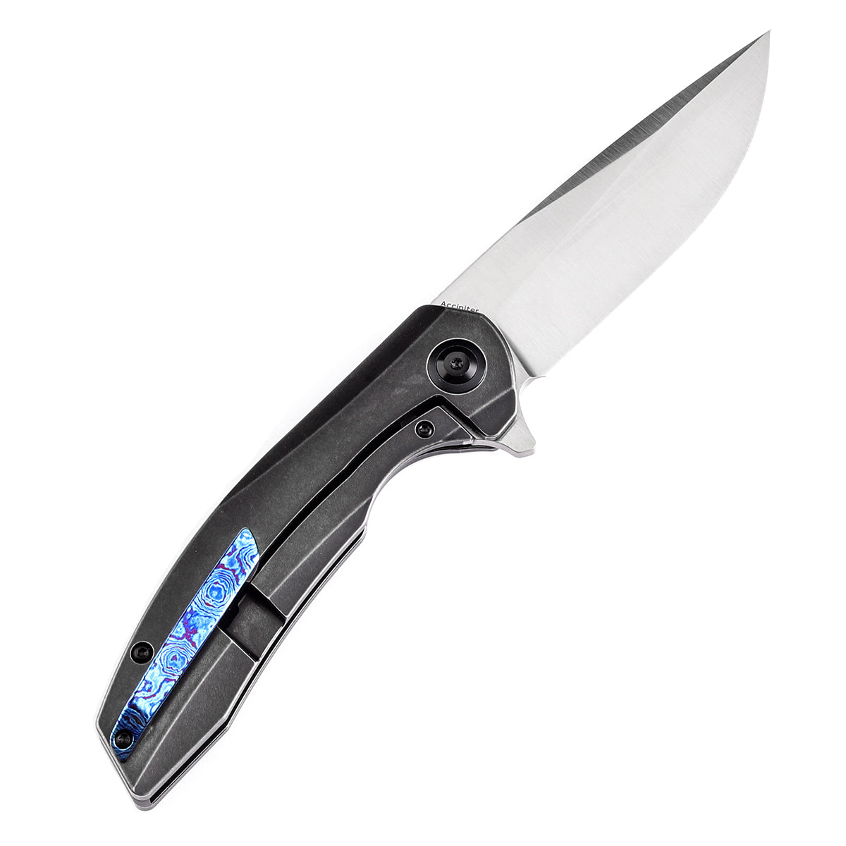 Kansept Accipiter Flipper Knife K1007E3 CPM S35VN Blade Timascus Handle Edc Knives