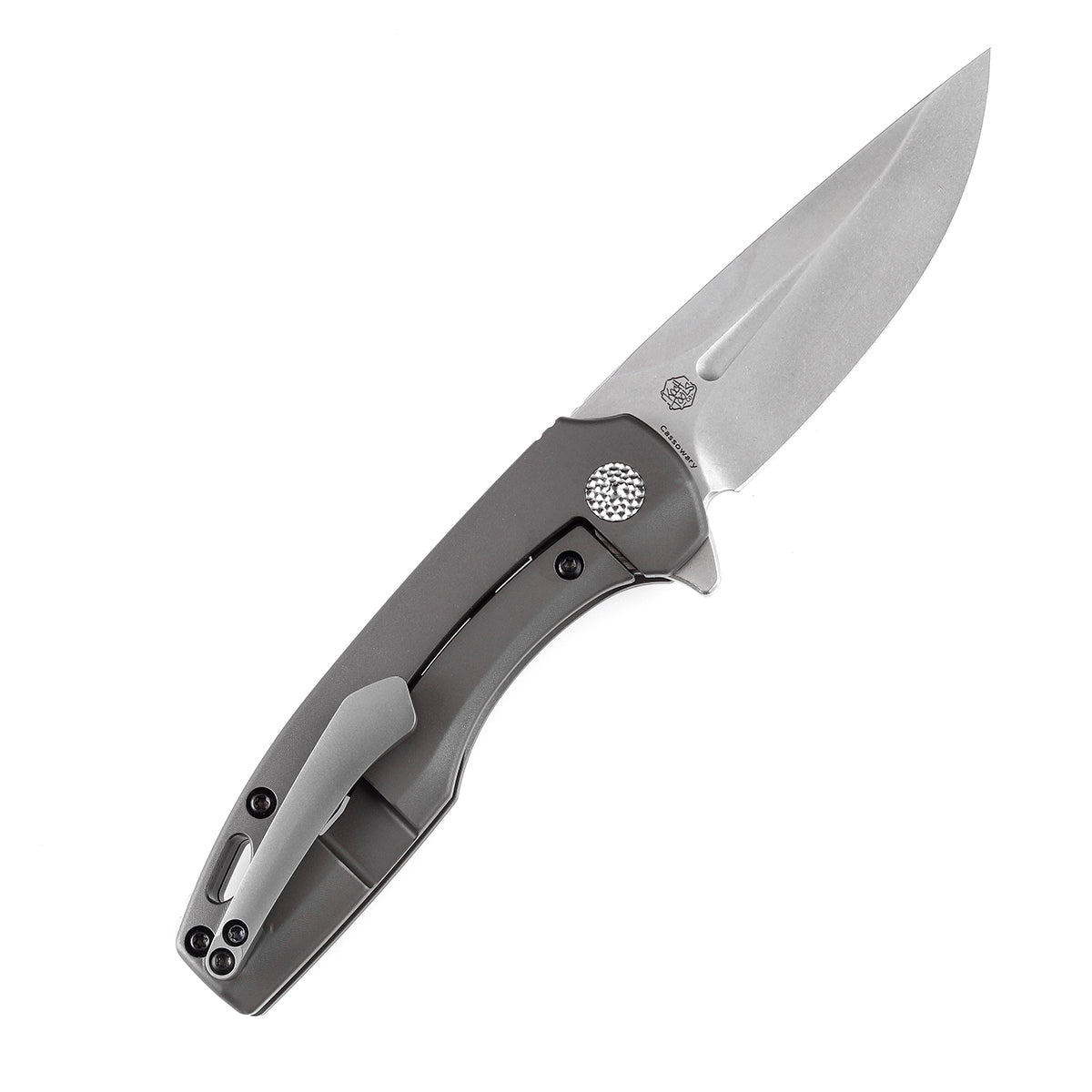 Kansept Cassowary K2065A2 Flipper Knife CPM-S35VN Blade Titanium Handle Edc Knife