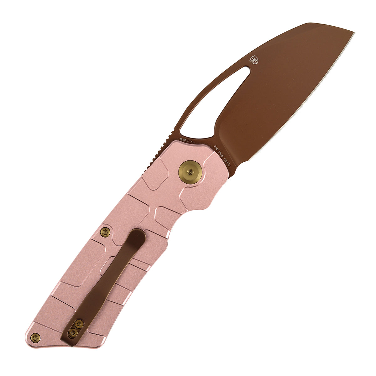 Tenable Goblin L B3016A1 Rose Gold 14C28N Blade Rose Gold Aluminum Handle Liner Lock Folding Knife
