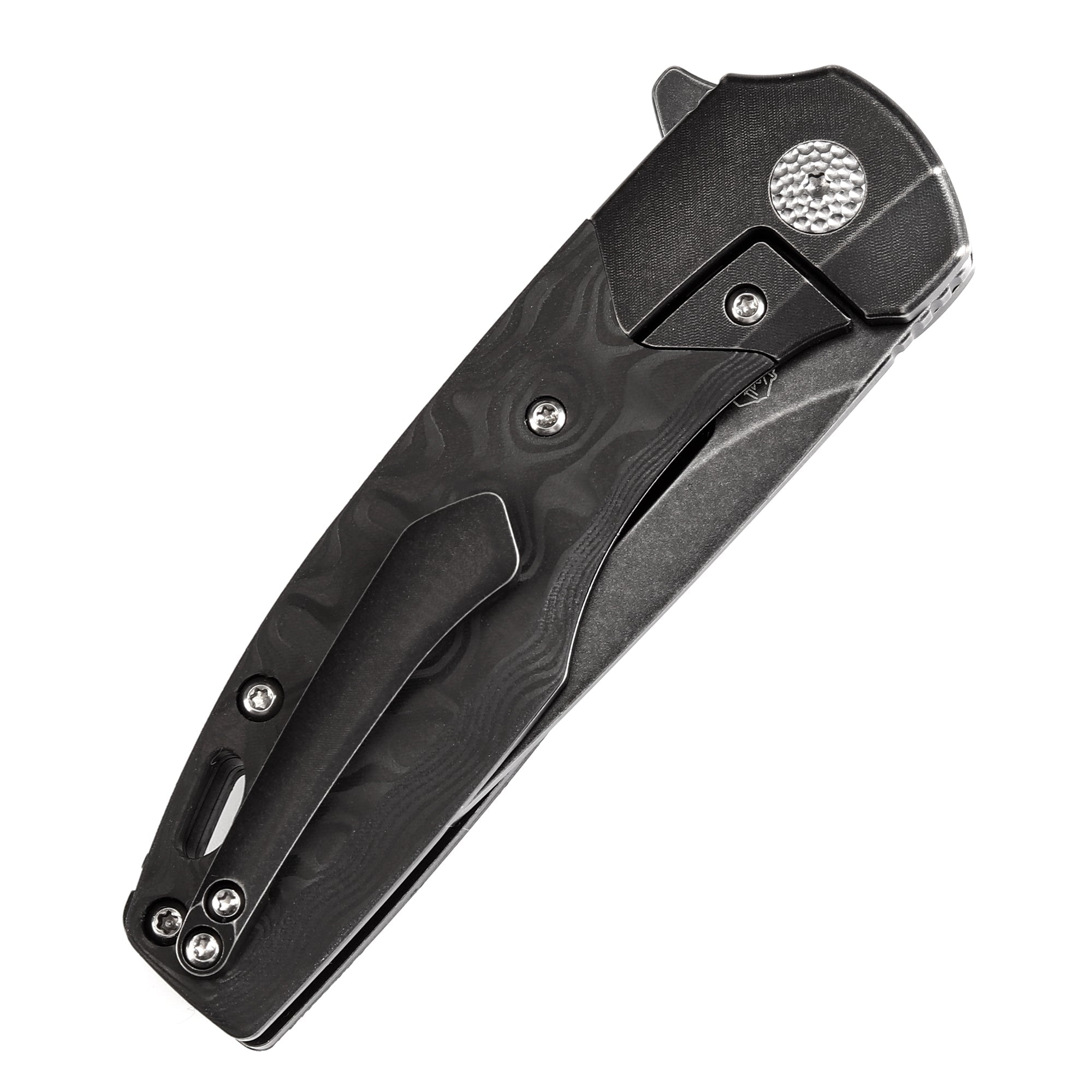 Kansept Cassowary K2065B3 Black CPM-S35VN Blade Titanium+Carbon Fiber Handle Edc Flipper Knife