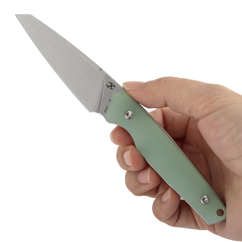Kansept Parr G011A7 D2 Blade Jade G10 Handle Fixed Blade Knife