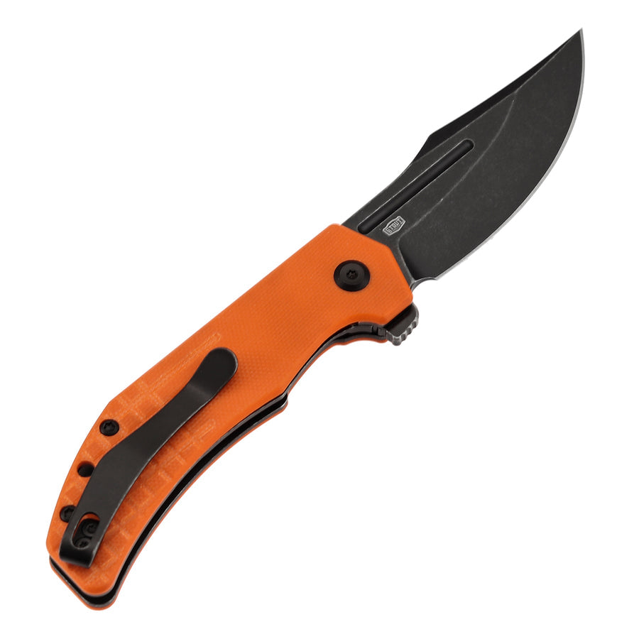 Tenable Orion B1089A5 14C28N Blade Orange G10 Handle Liner Lock Folding Knife