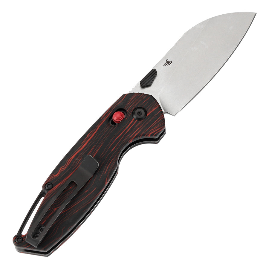 Tenable Model 6 T1022V8 14C28N Blade Red+Black G-mascus Handle Cross Bar Lock