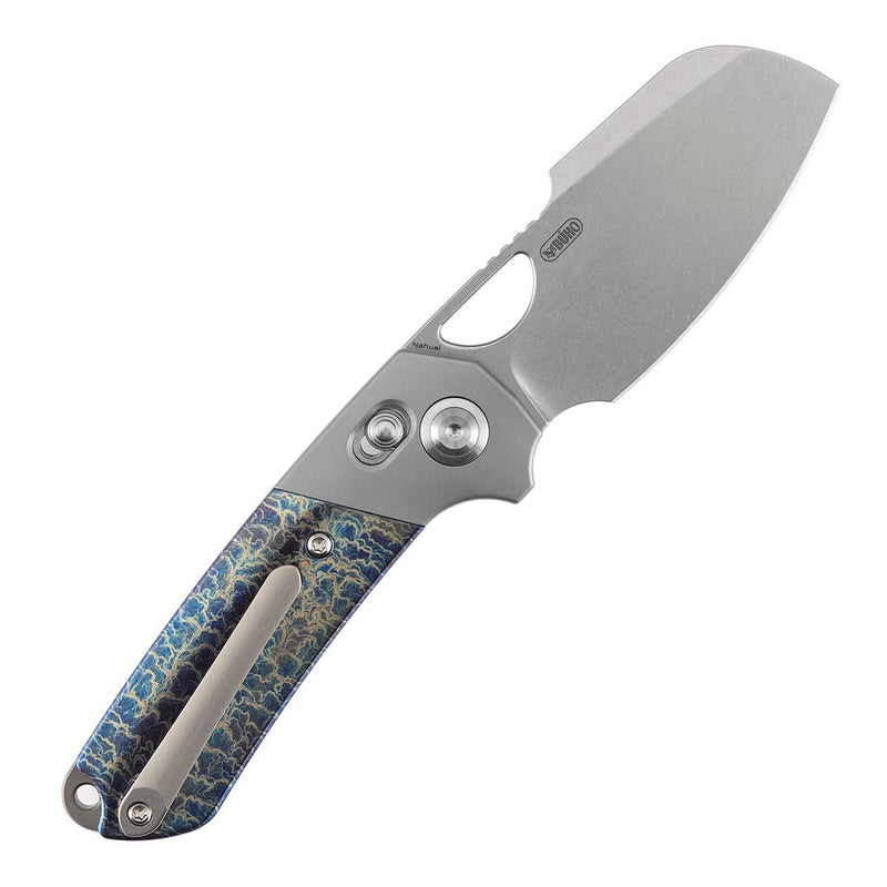 Kansept Nahual K2125V5 Magnacut Blade Titanium Handle Crossbar Lock Folding Knife