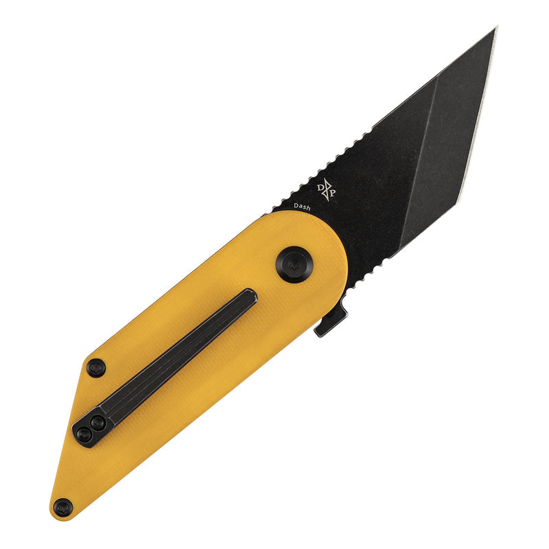 Kansept Dash T2045A4 154CM Blade Yellow G10 Handle Liner Lock Folding Knife