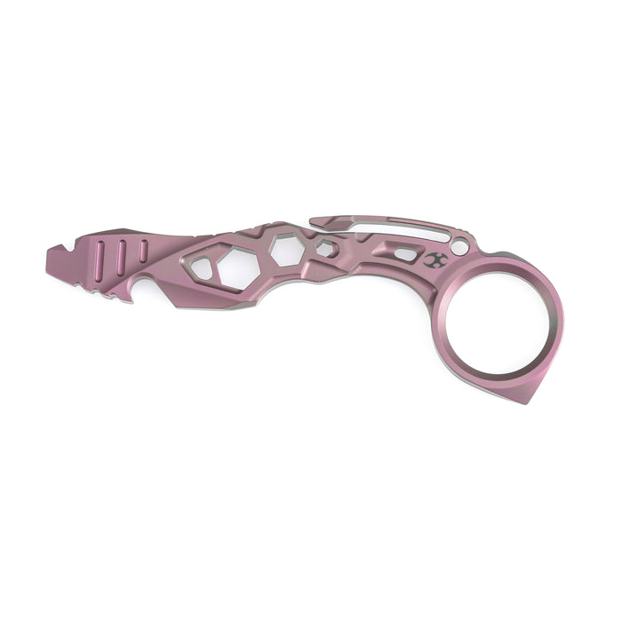 Kansept PryMate G008A3 Pink Anodized Titanium EDC Tool Prybar Bottle Opener