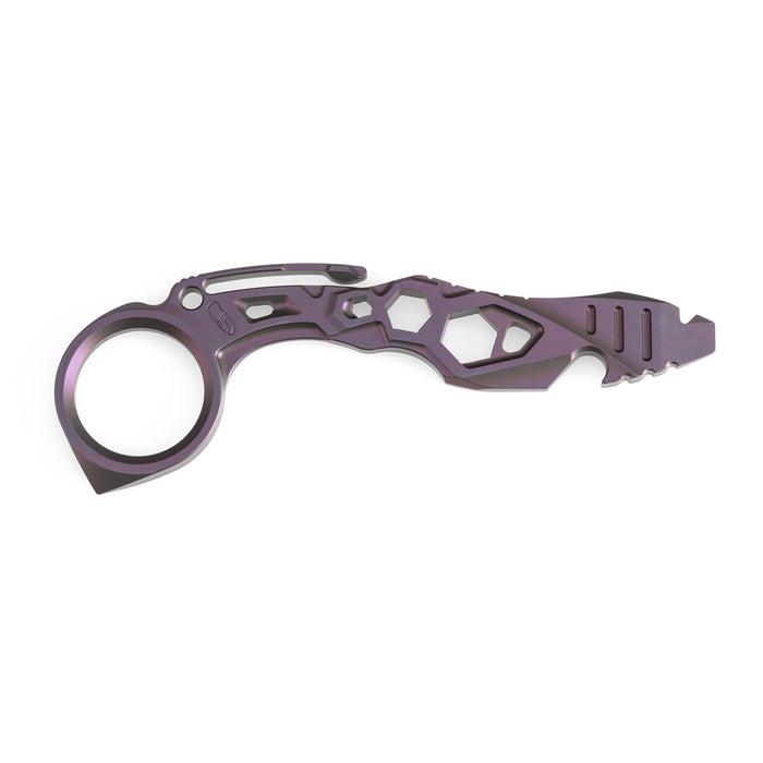 Kansept PryMate G008A4 Purple Anodized Titanium EDC Tool Prybar Bottle Opener