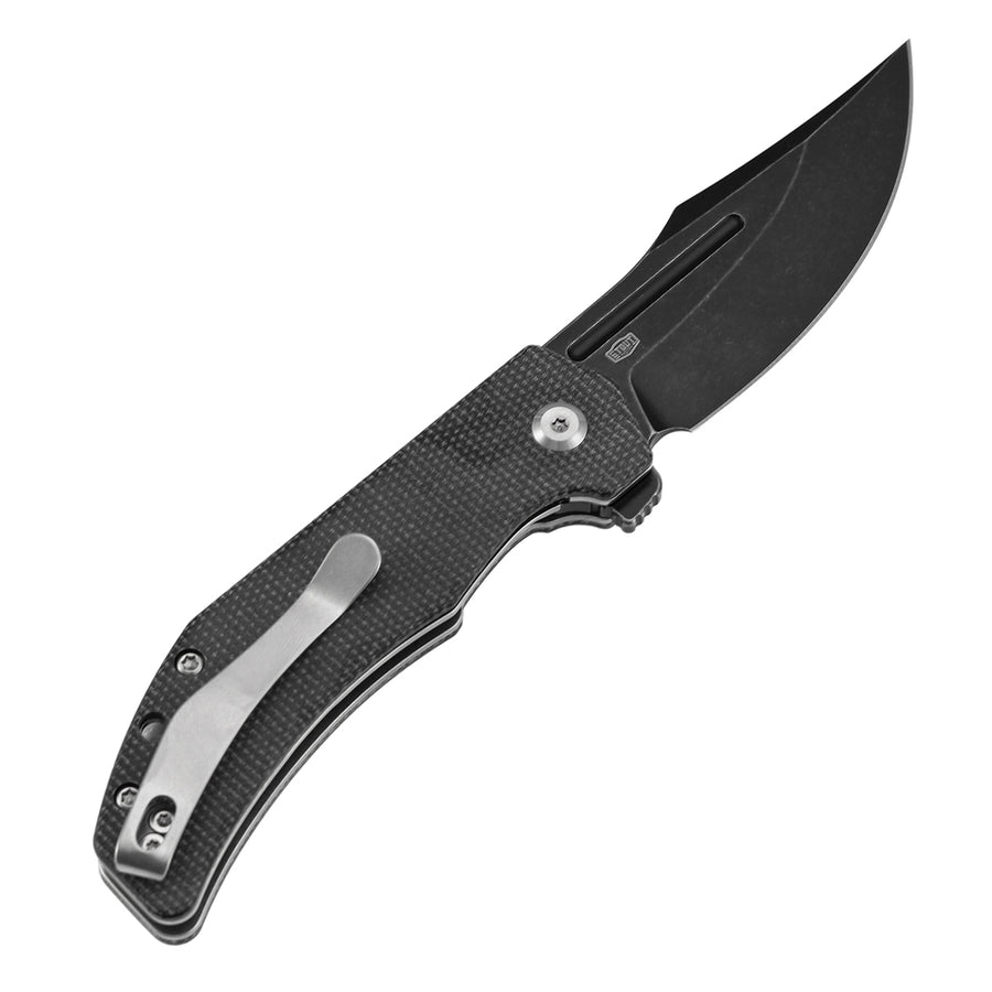 Tenable Orion B1089A4 14C28N Blade Black Micarta Handle Liner Lock Folding knife
