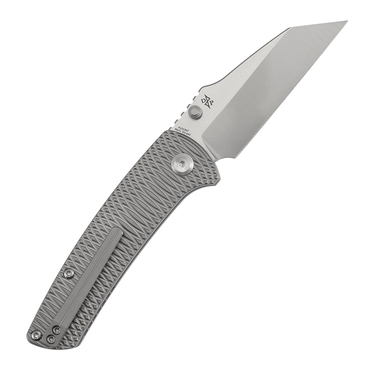 Kansept Main Street K1015H7 M390 Blade Bead Blasted Titanium Handle Top Liner Lock Folding Knife
