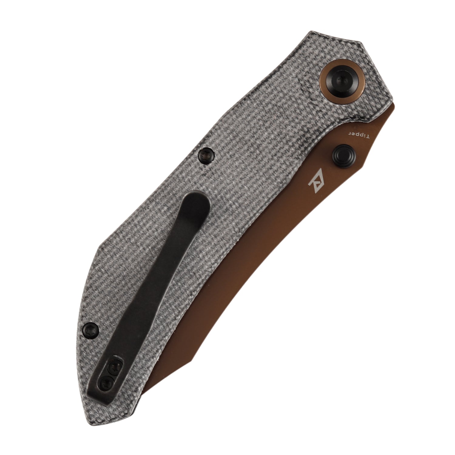 Tenable Tipper B1079A1 Rose Gold Nitro-V Blade Black Micarta Handle Liner Lock Folding Knife