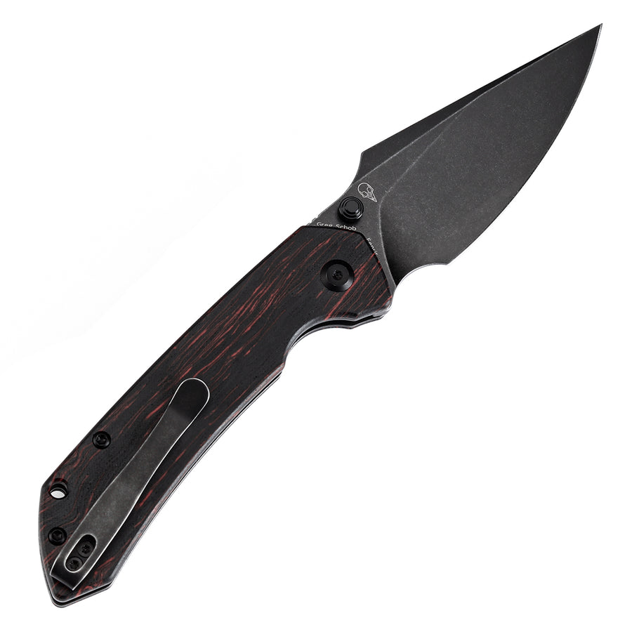 Tenable Fenrir T1034F1 14C28N Blade G-mascus Handle Button Lock Folding Knife