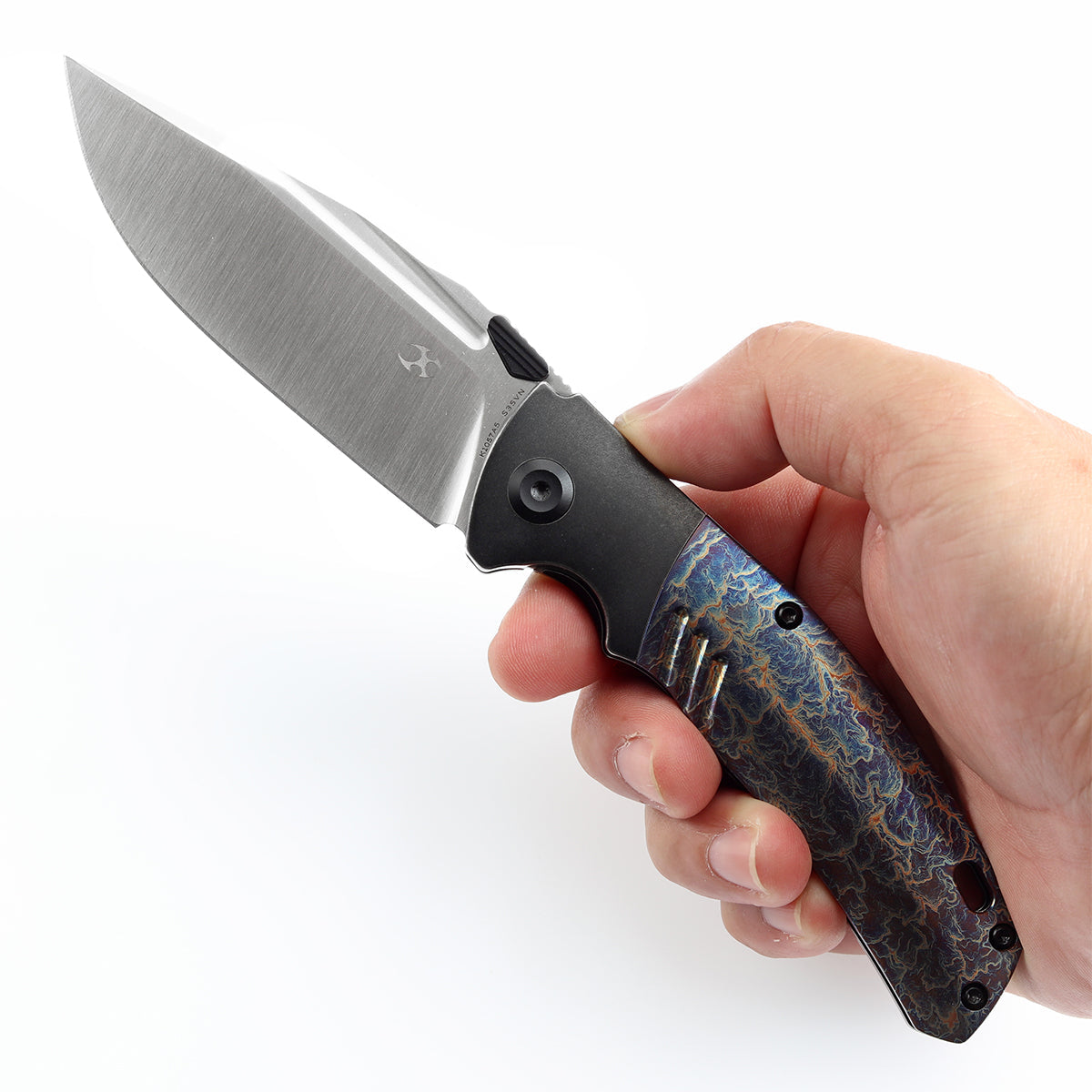 Kansept Hiinterland K1057A5 CPM-S35VN Blade Titanium Handle Flipper Knife