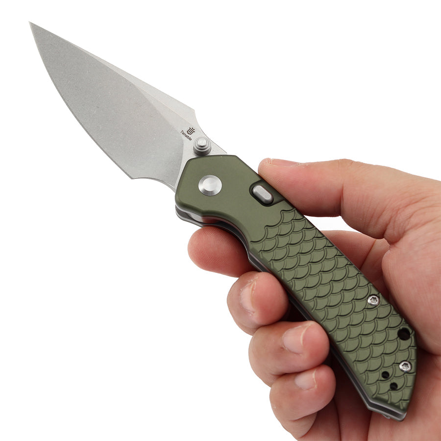 Tenable Fenrir B1034H7 Nitro-V Blade Aluminum Handle Top Liner Lock Folding Knife
