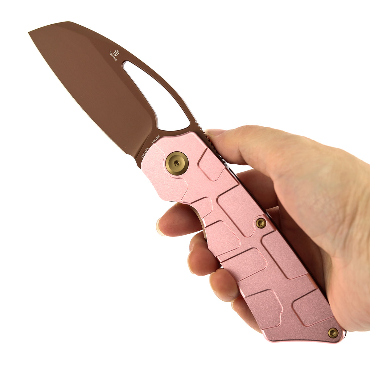 Tenable Goblin L B3016A1 Rose Gold 14C28N Blade Rose Gold Aluminum Handle Liner Lock Folding Knife