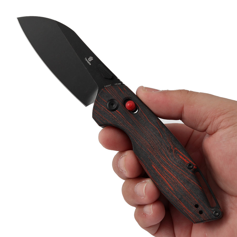 Tenable Knives Model 6 T1022V7 14C28N Blade G10 Handle Cross Bar Lock