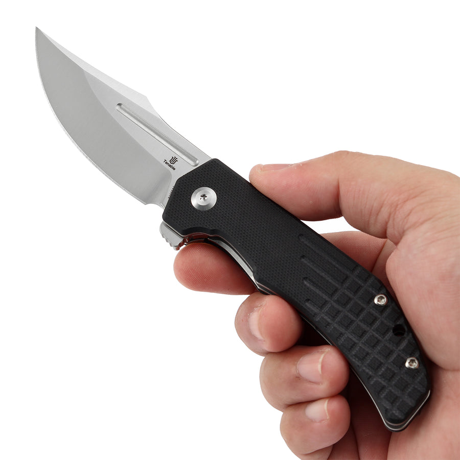 Tenable Orion B1089A6 14C28N Blade Black G10 Handle Liner Lock Folding Knife