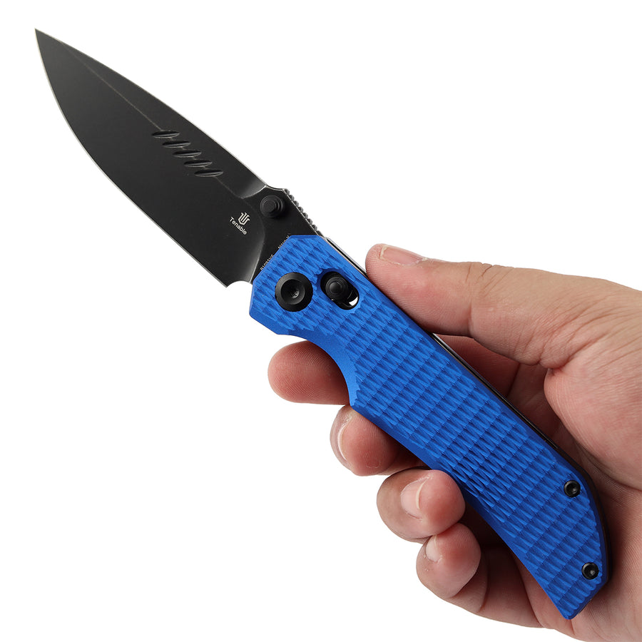 Tenable Eaglestrike B1095V6 Nitro-V Blade Aluminum Handle Crossbar Lock Folding Knife