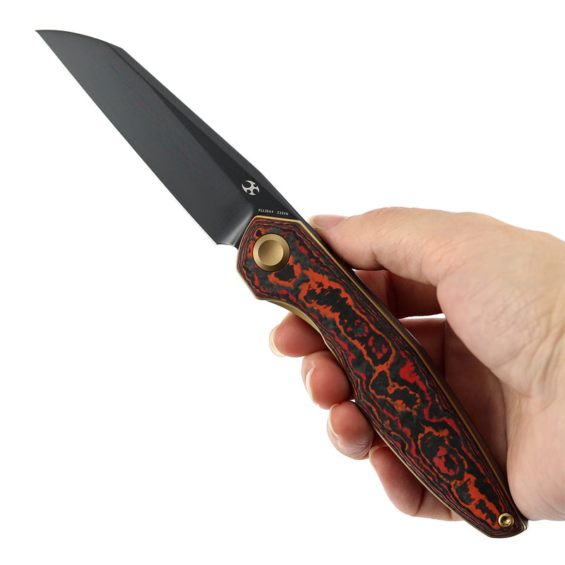Kansept Halide K1136A4 DLC CPM-S35VN Blade MarsValley FatCarbon Handle Liner Lock Folding Knife