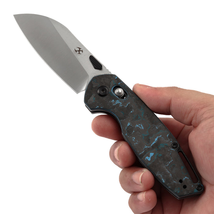 KANSEPT Model 6 K1022V4 CPM S35VN Blade Carbon Fiber Handle Crossbar Lock Knife
