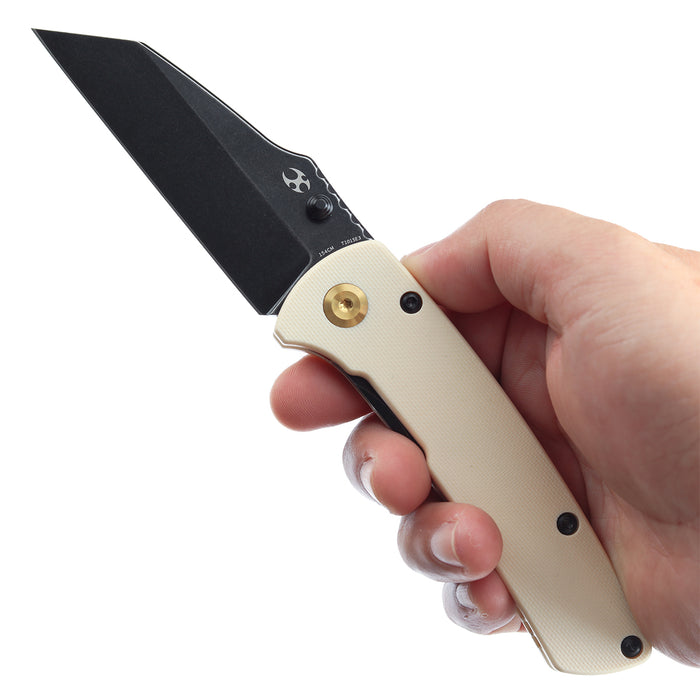 KANSEPT Main Street T1015E3 154CM Blade Jade G10 Handle Liner Lock